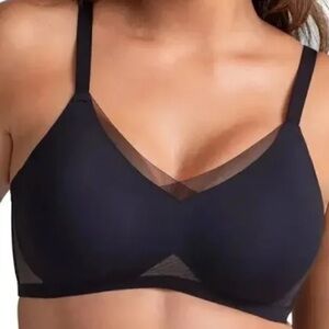 Honeylove Bra 2X Crossover
Black Side Slimming Mesh Removable Padding EUC